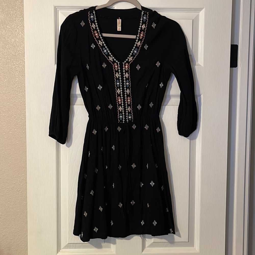 Black dress.